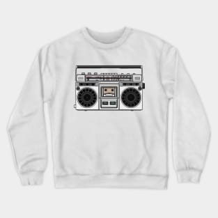 Radio cartoon illustration Crewneck Sweatshirt